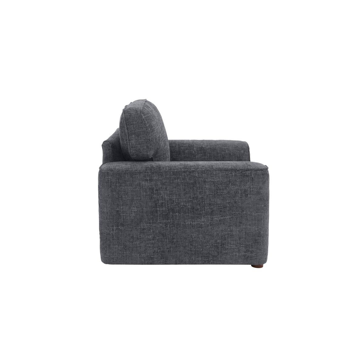 Emilia Fabric Armchair - Grey – image 5