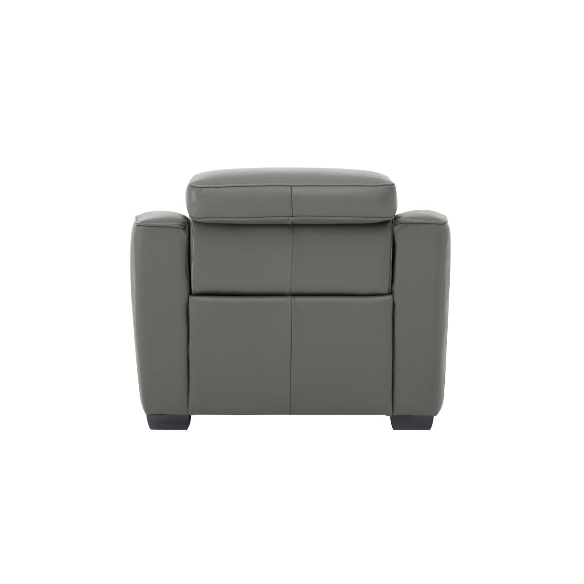 Xavier NC Leather Armchair with Power Recliner - NC Deep Red – image 4