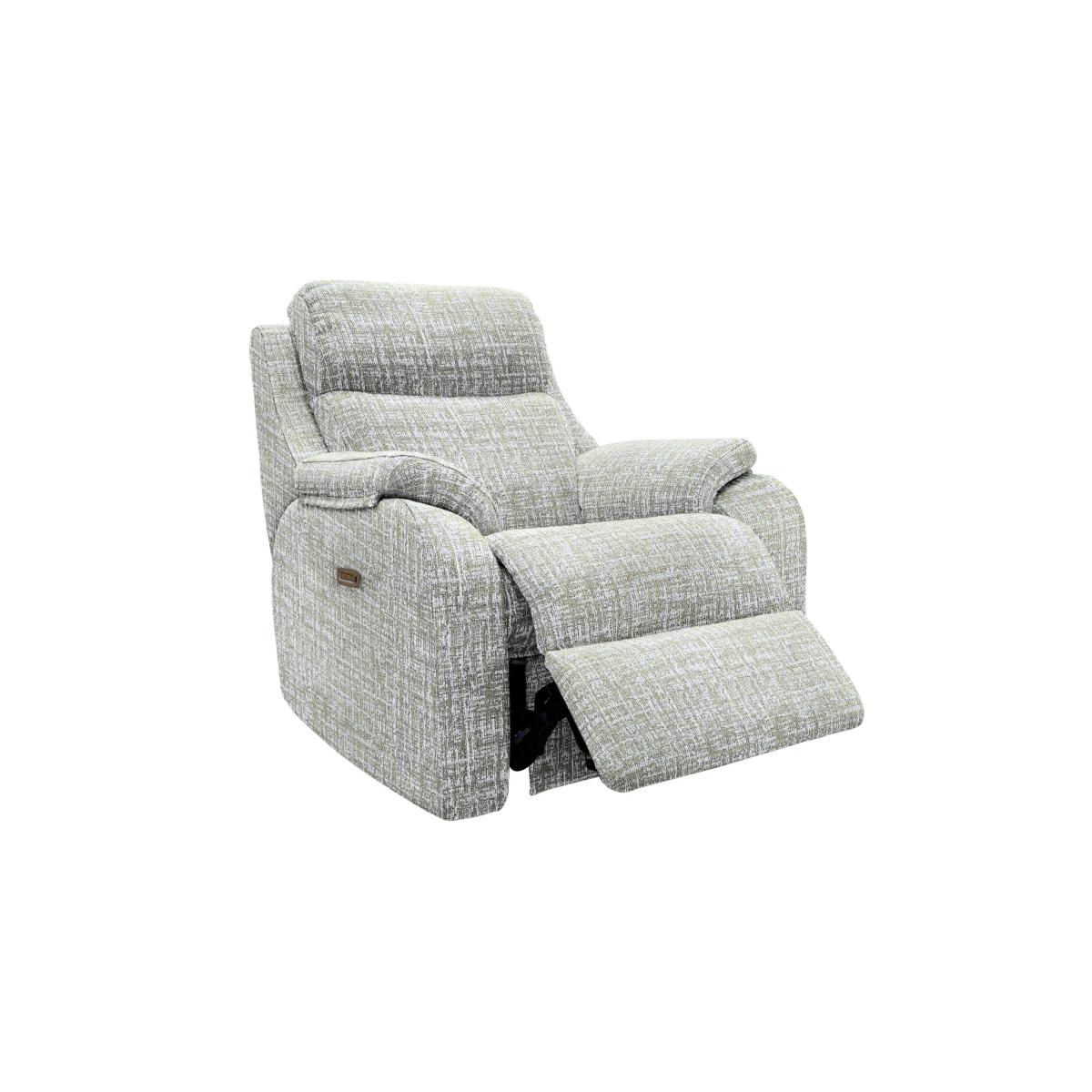 G Plan - Kingsbury Fabric Power Recliner Armchair - Shore Oatmeal – image 2