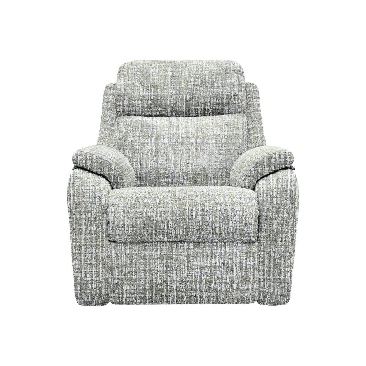 G Plan - Kingsbury Fabric Power Recliner Armchair - Shore Oatmeal – image 1