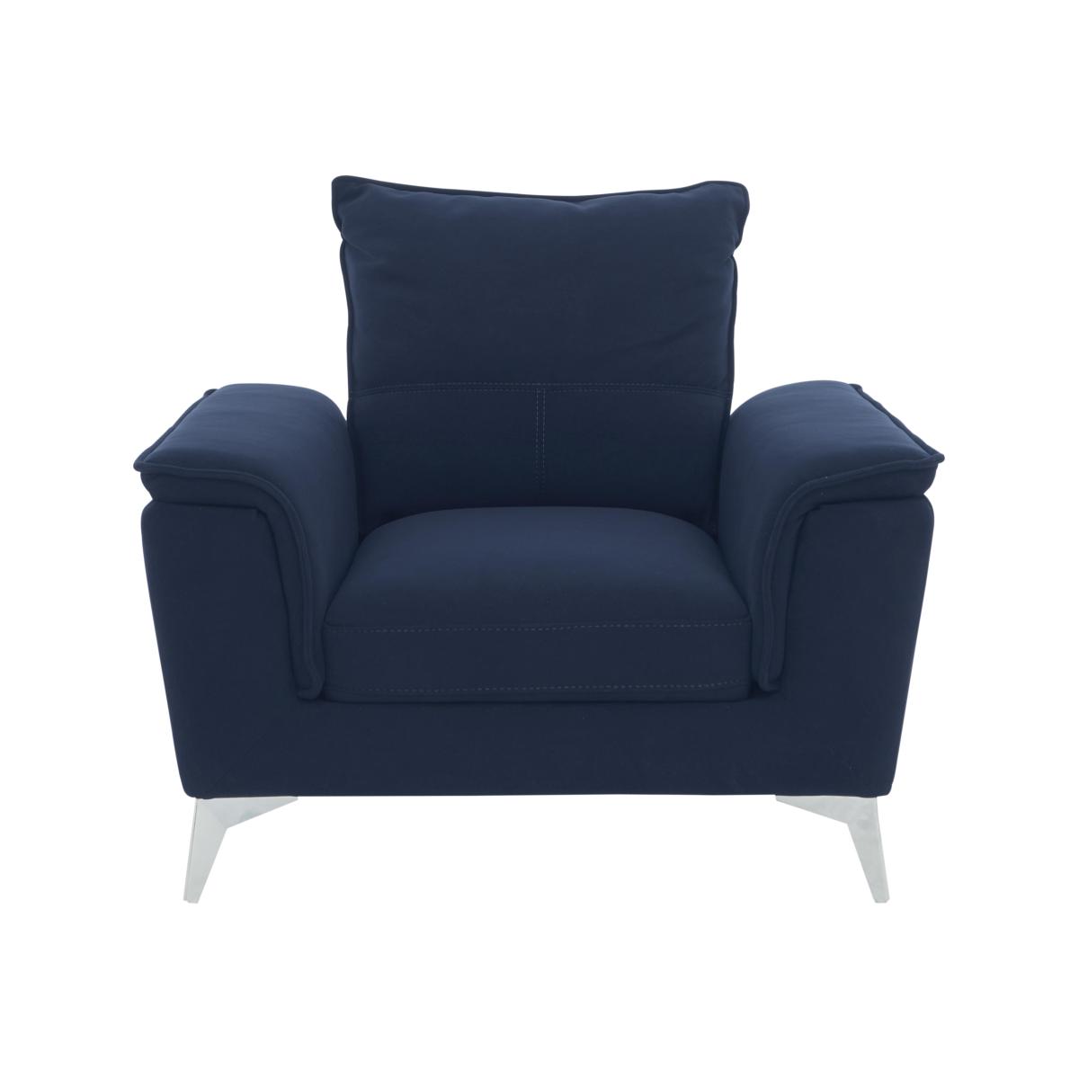 Monaco Fabric Chair - Velvet Navy