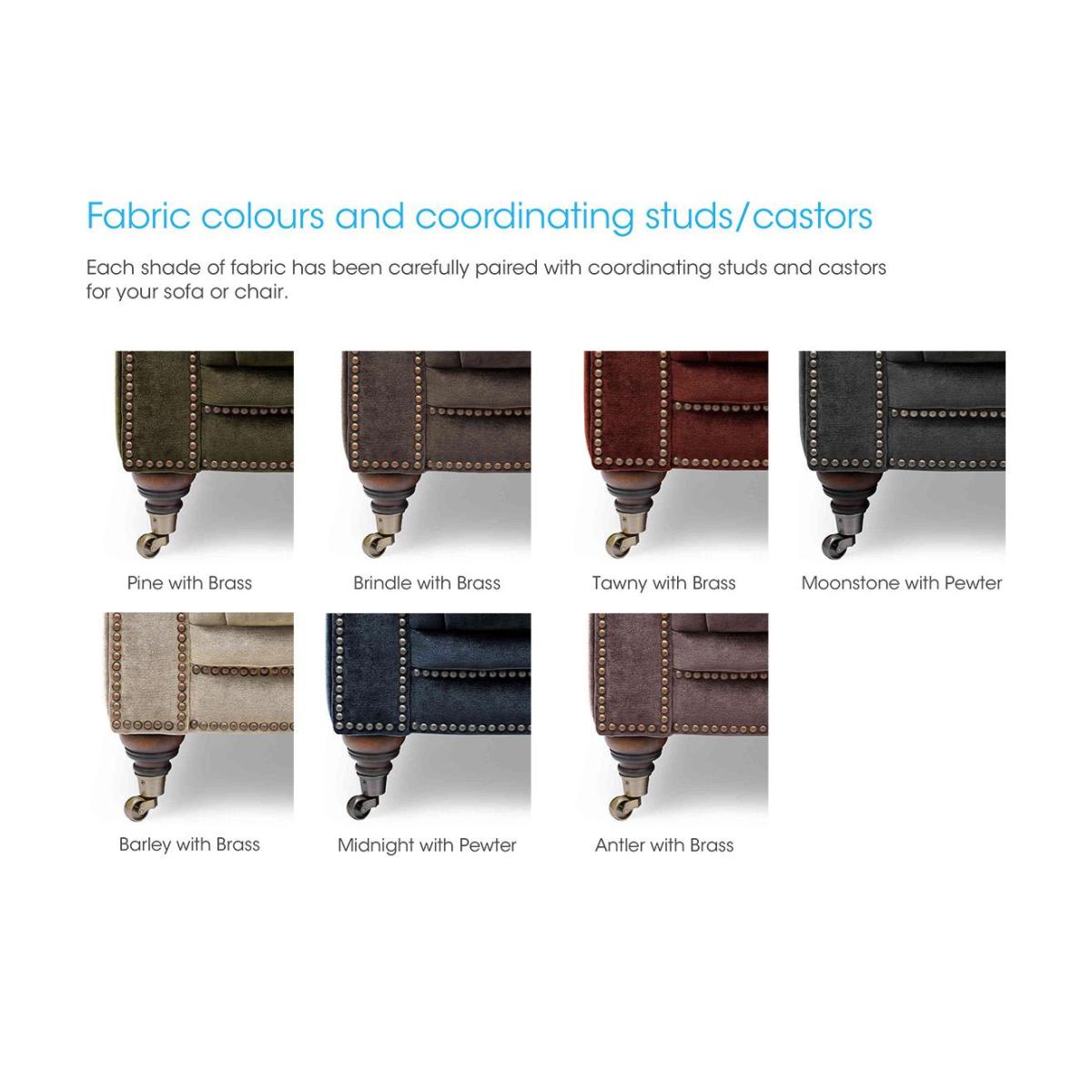 At The Helm - Walter Fabric Chesterfield Chair – image 7