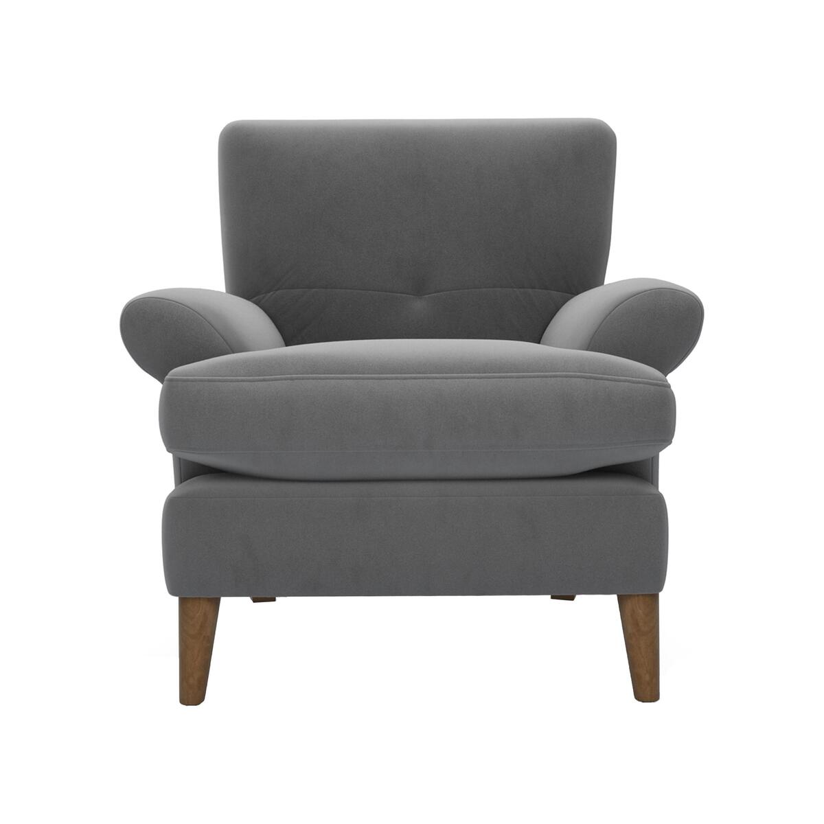 The Lounge Co. - Bronwyn Fabric Joshua Armchair - Grey – image 1