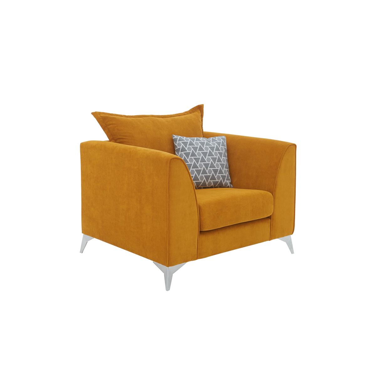 Lolly Fabric Armchair - Blue - By Furniture Village – image 4