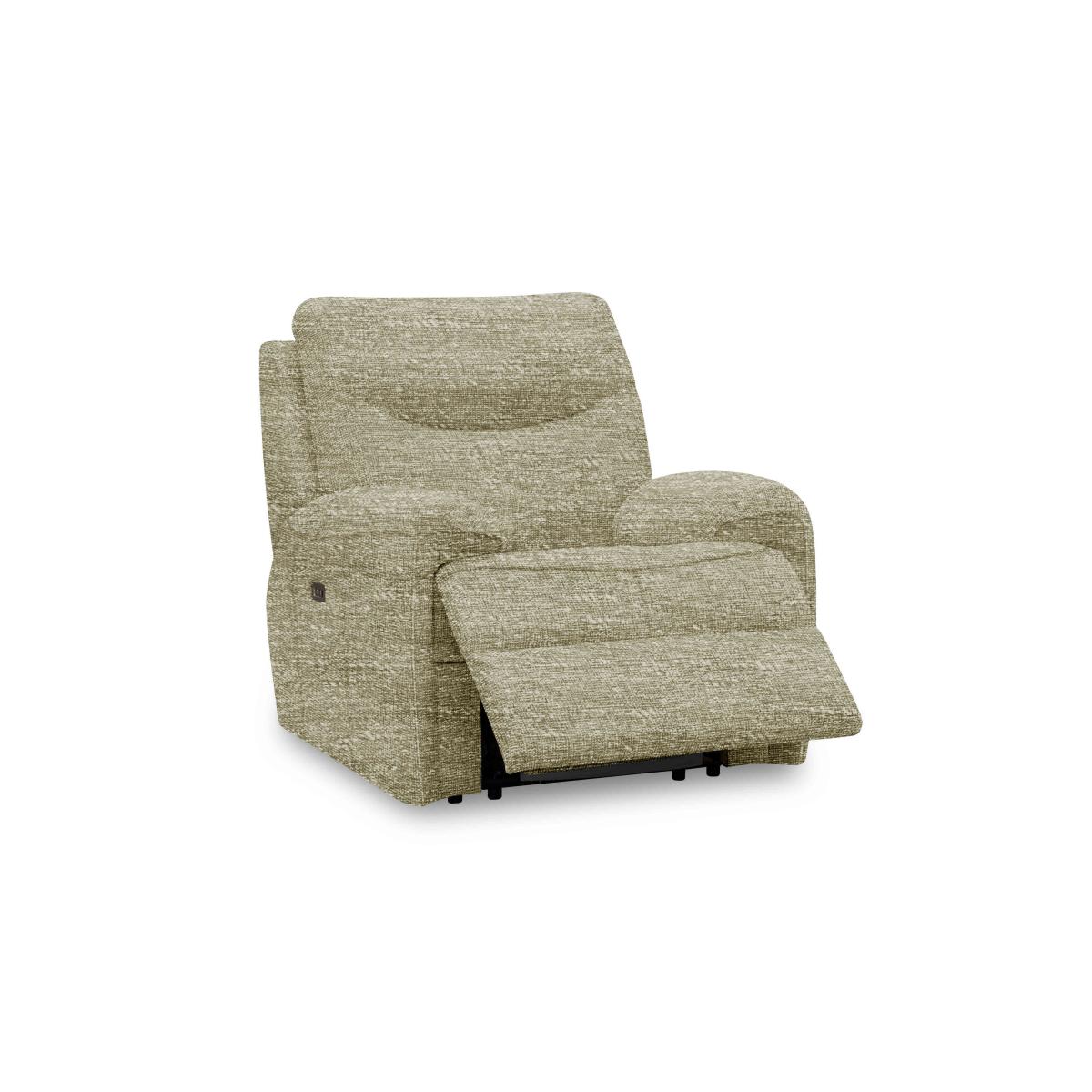 G Plan - Amesbury Fabric Armchair with Power Recliner - Waffle Marine – image 2