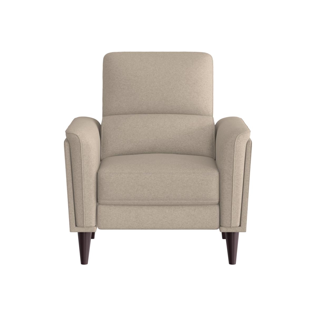 Compact Collection Klein Fabric Power Recliner Chair with Telescopic Headrest - R28 Beige