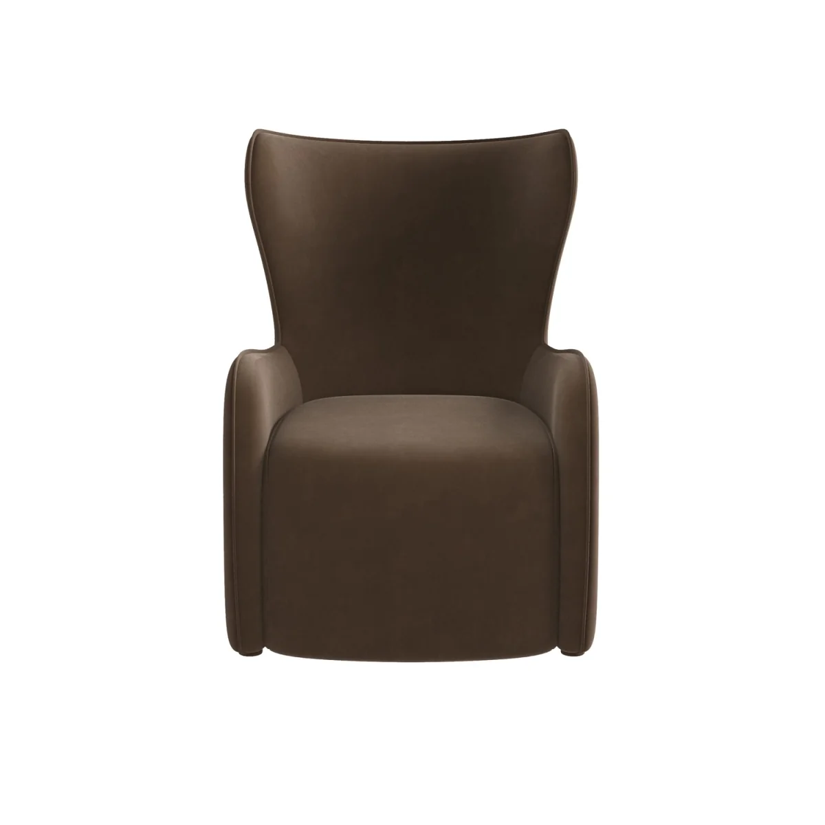 Brown Velvet Highback Accent chair - Paloma – image 4