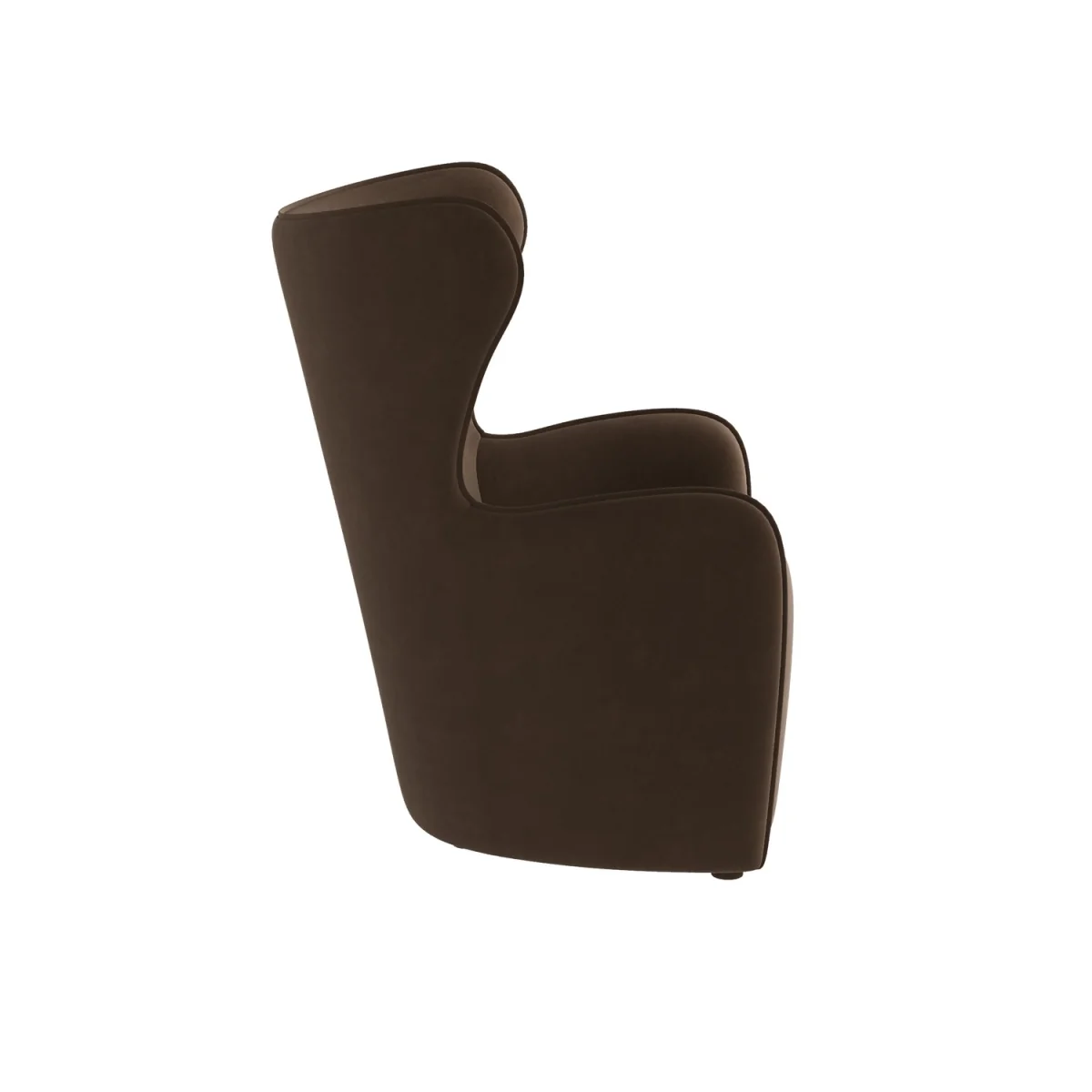 Brown Velvet Highback Accent chair - Paloma – image 6