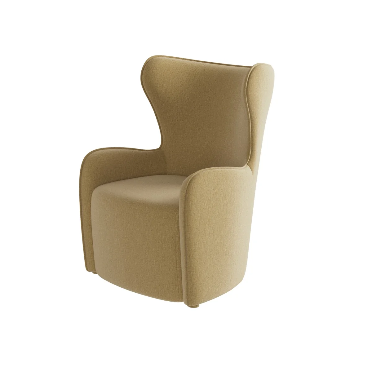 Paloma Armchair in Yellow Chenille – image 9