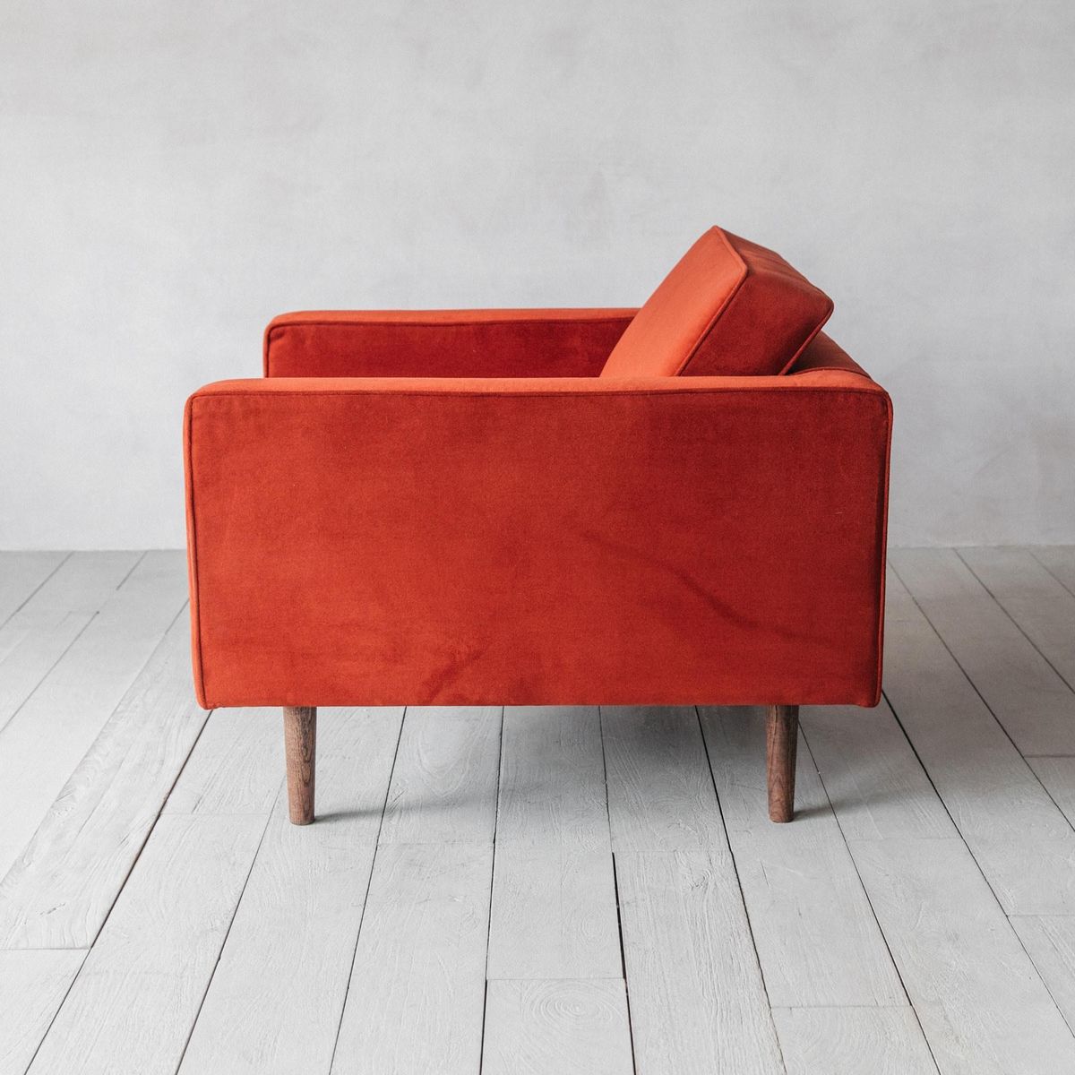 Oscar Burnt Orange Velvet Armchair – image 2