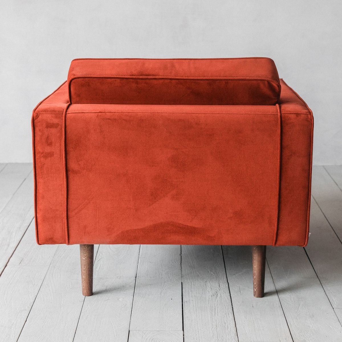 Oscar Burnt Orange Velvet Armchair – image 3