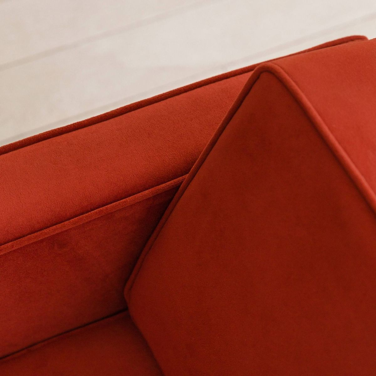 Oscar Burnt Orange Velvet Armchair – image 6