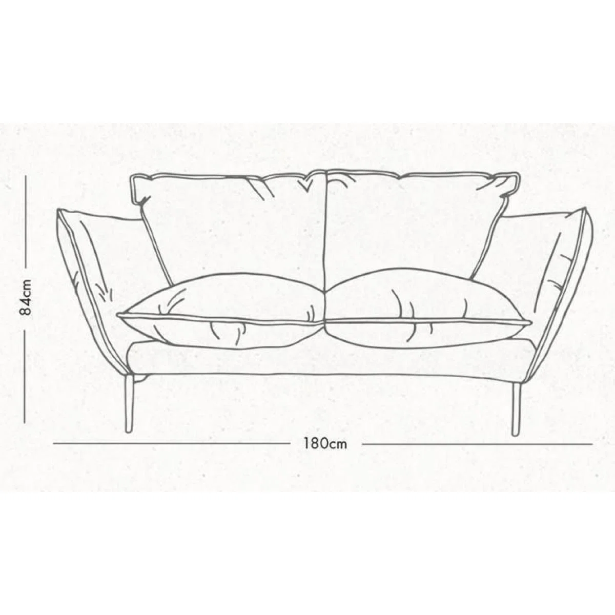Freddie 2 Seater - Natural Belgian Linen – image 3