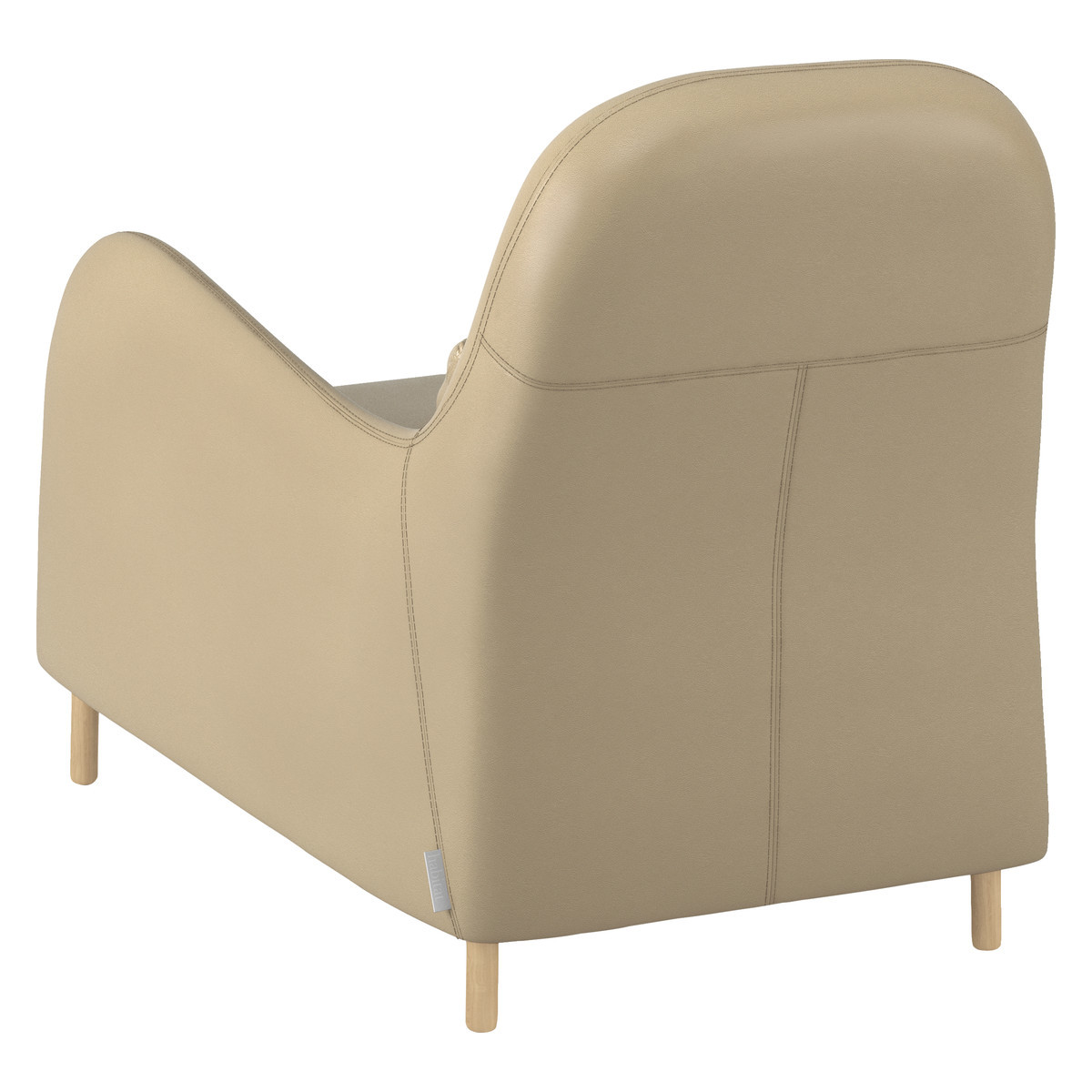 Smithfield Stone Leather Armchair, Stone – image 4
