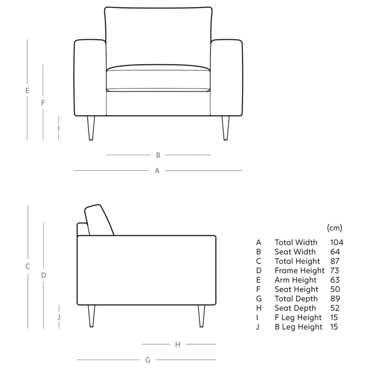 Swoon Evesham Velvet Armchair - Ink Blue – image 8