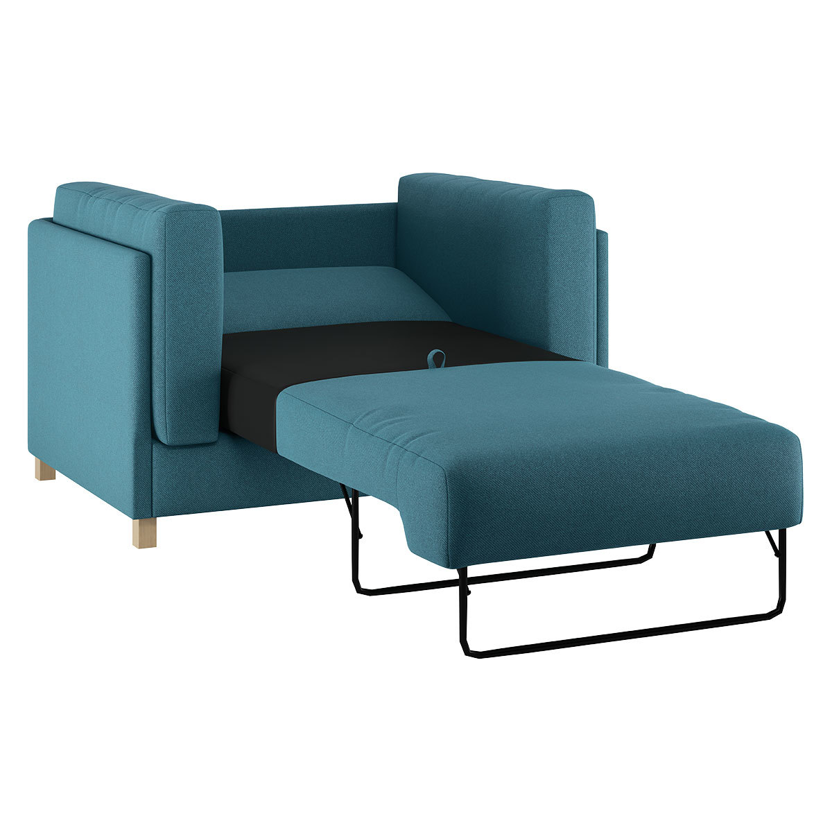 Colombo Teal FaBric Armchair Sofabed, Teal – image 6