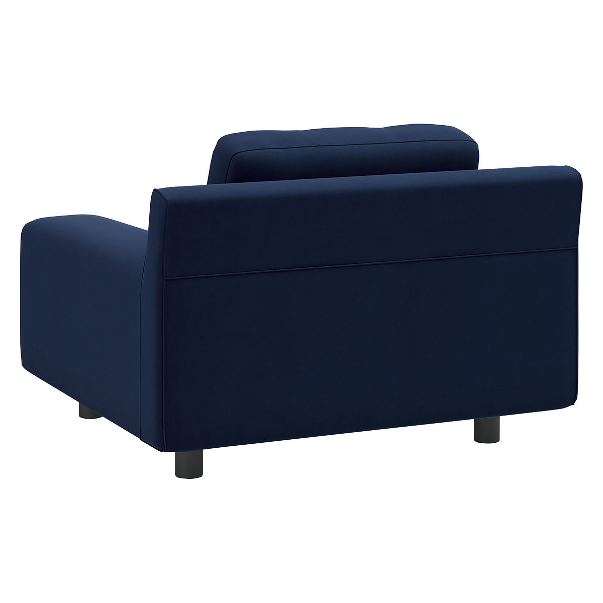 Hendricks Navy Blue Velvet Armchair, Navy – image 5