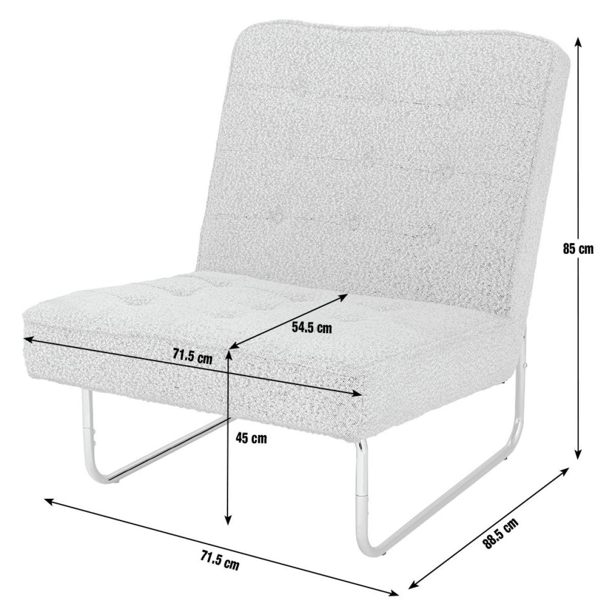 Habitat 60 Duomo Boucle Tubular Chair - Grey – image 4