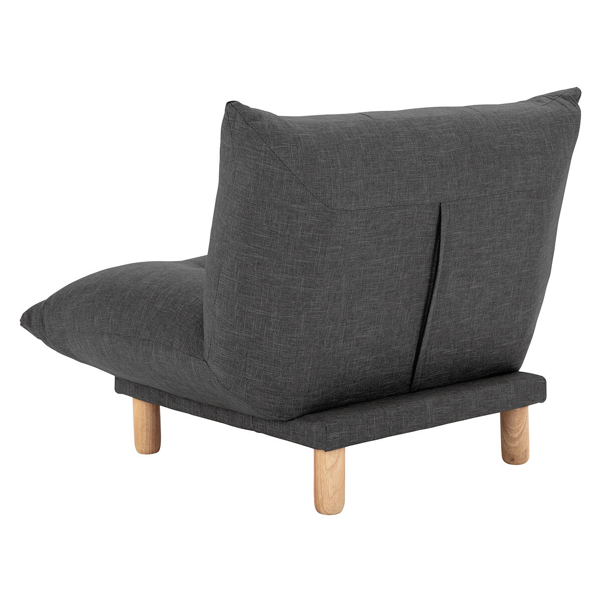 Habitat Kota Fabric Armchair - Charcoal, Charcoal – image 4