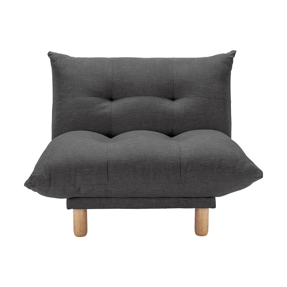 Habitat Kota Fabric Armchair - Charcoal, Charcoal – image 1