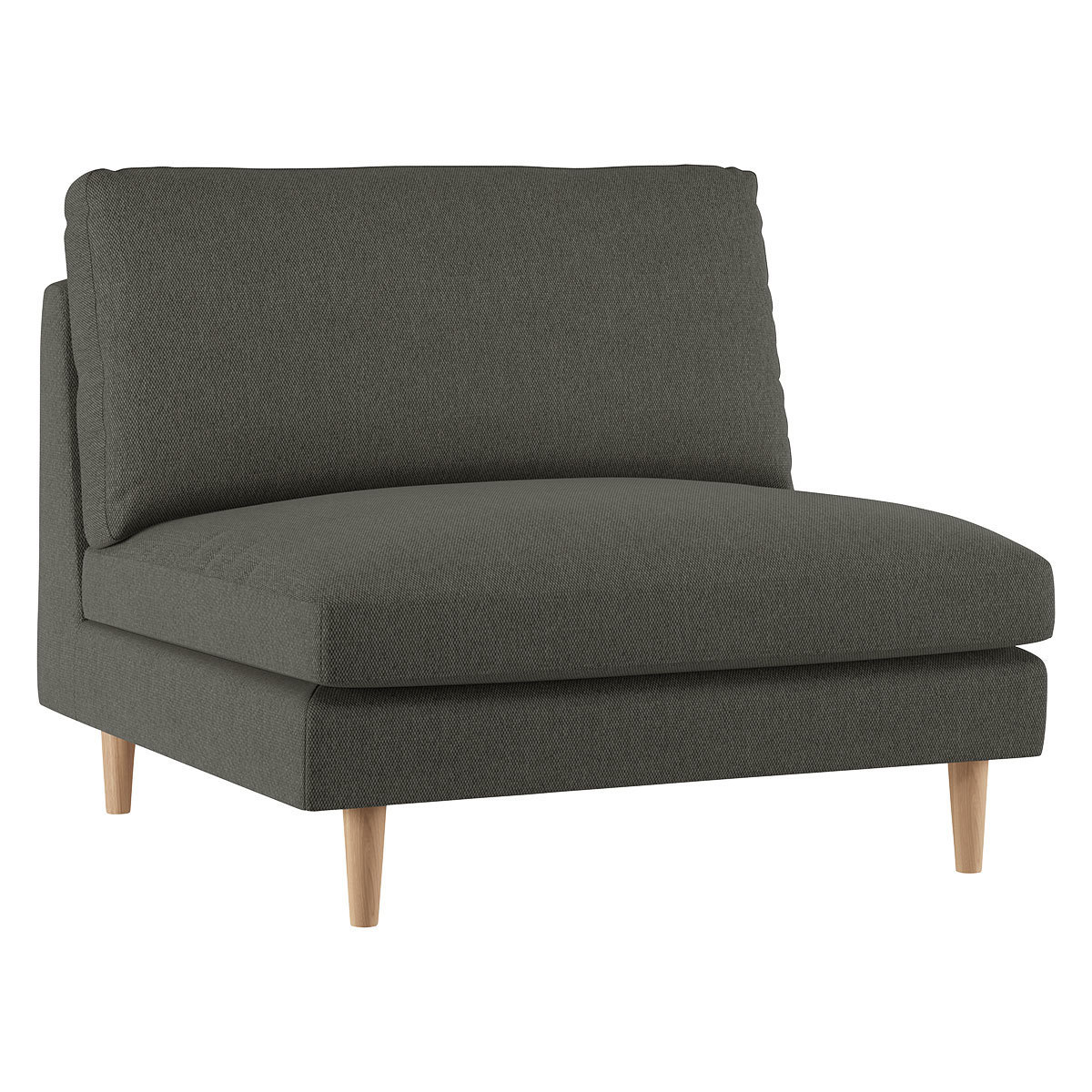 Teo Charcoal Grey FaBric Armchair, Charcoal – image 3