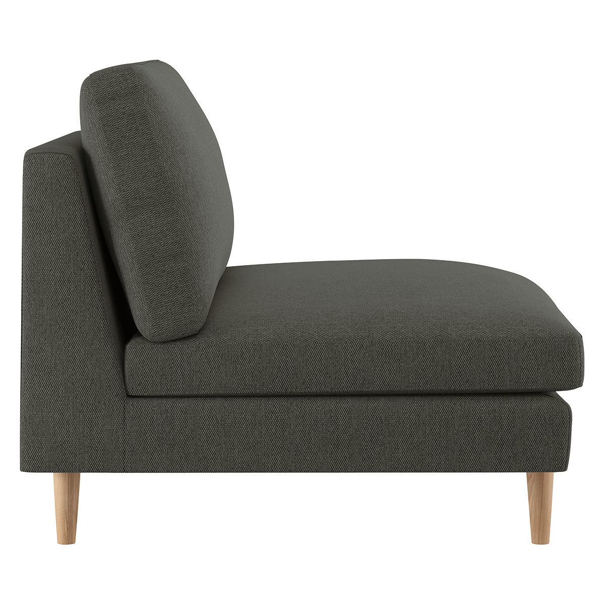 Teo Charcoal Grey FaBric Armchair, Charcoal – image 4