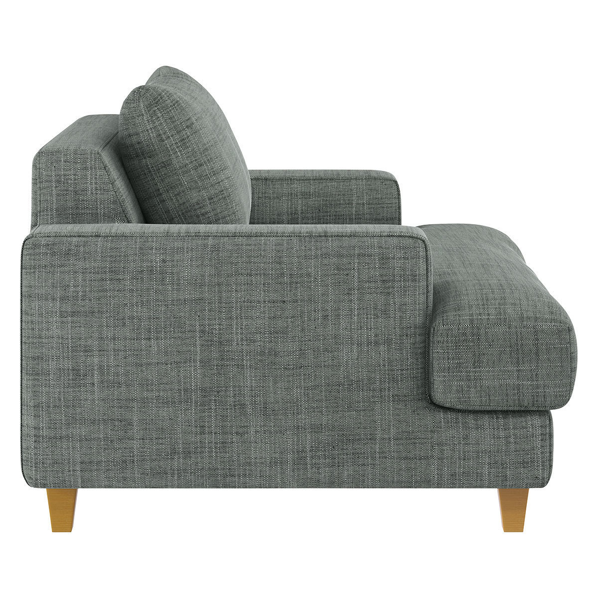 Wiltons Grey Woven FaBric Armchair, Grey – image 4