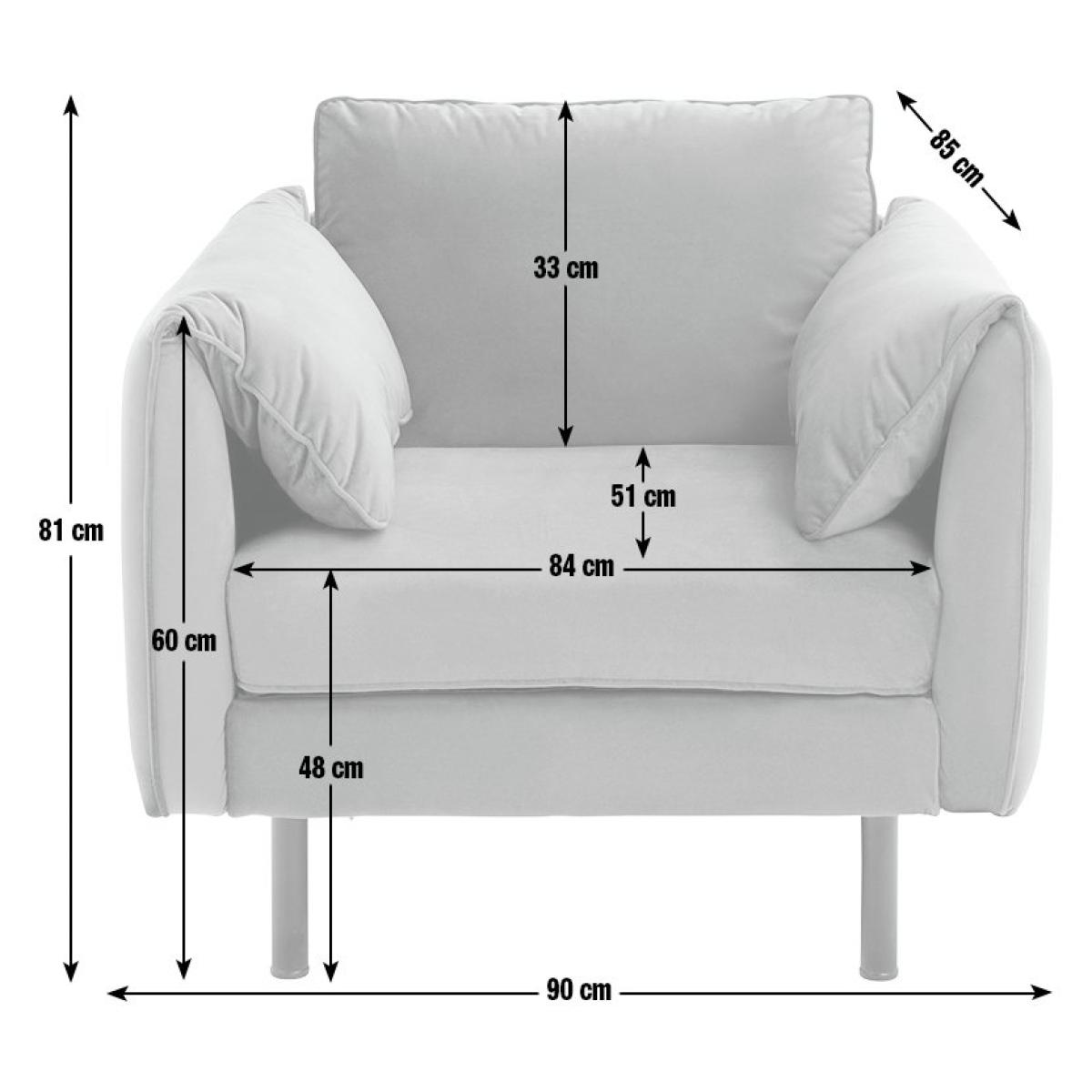 Habitat Bexley Fabric Cuddle Chair in a Box - Navy – image 3