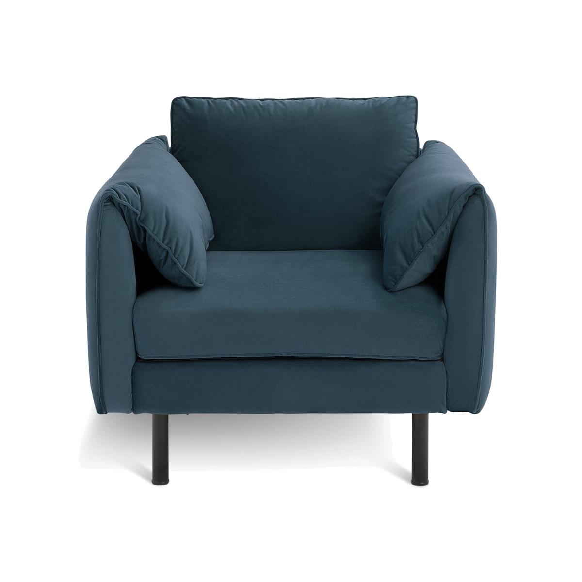 Habitat Bexley Fabric Cuddle Chair in a Box - Navy – image 1