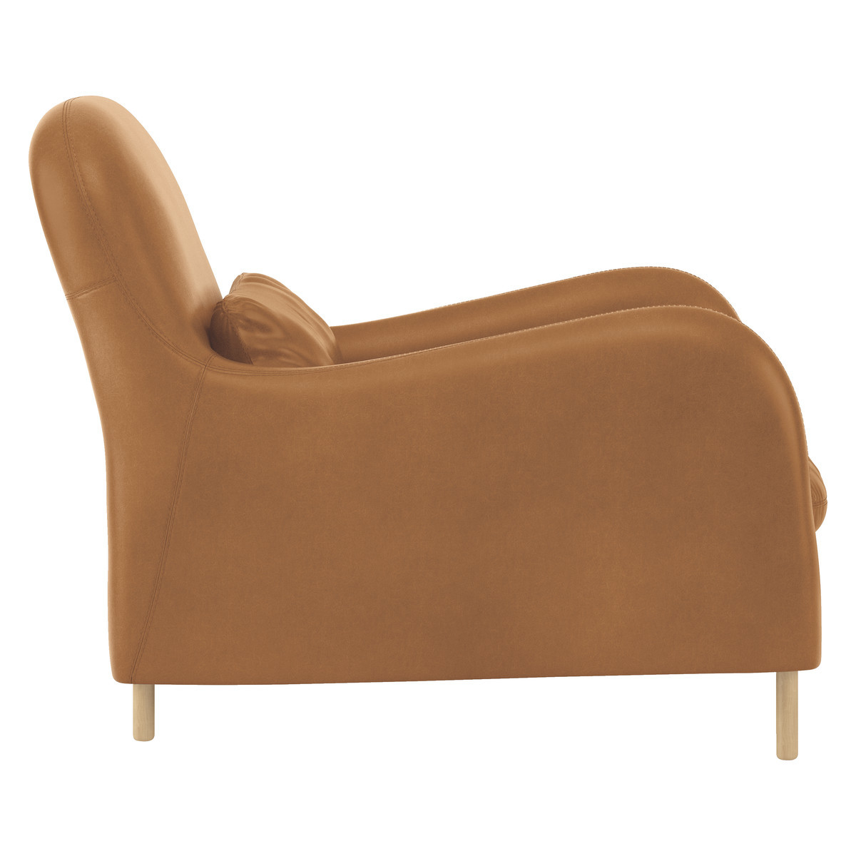 Smithfield Mid Tan Leather Armchair, Mid Tan – image 4
