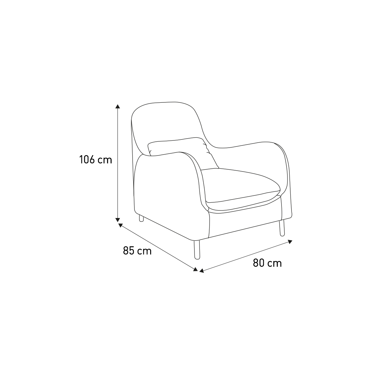 Smithfield Mid Tan Leather Armchair, Mid Tan – image 7