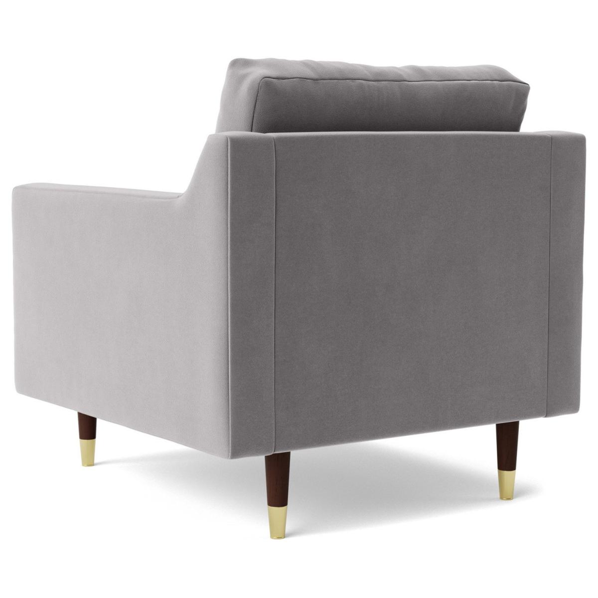 Swoon Rieti Velvet Armchair - Silver Grey – image 5