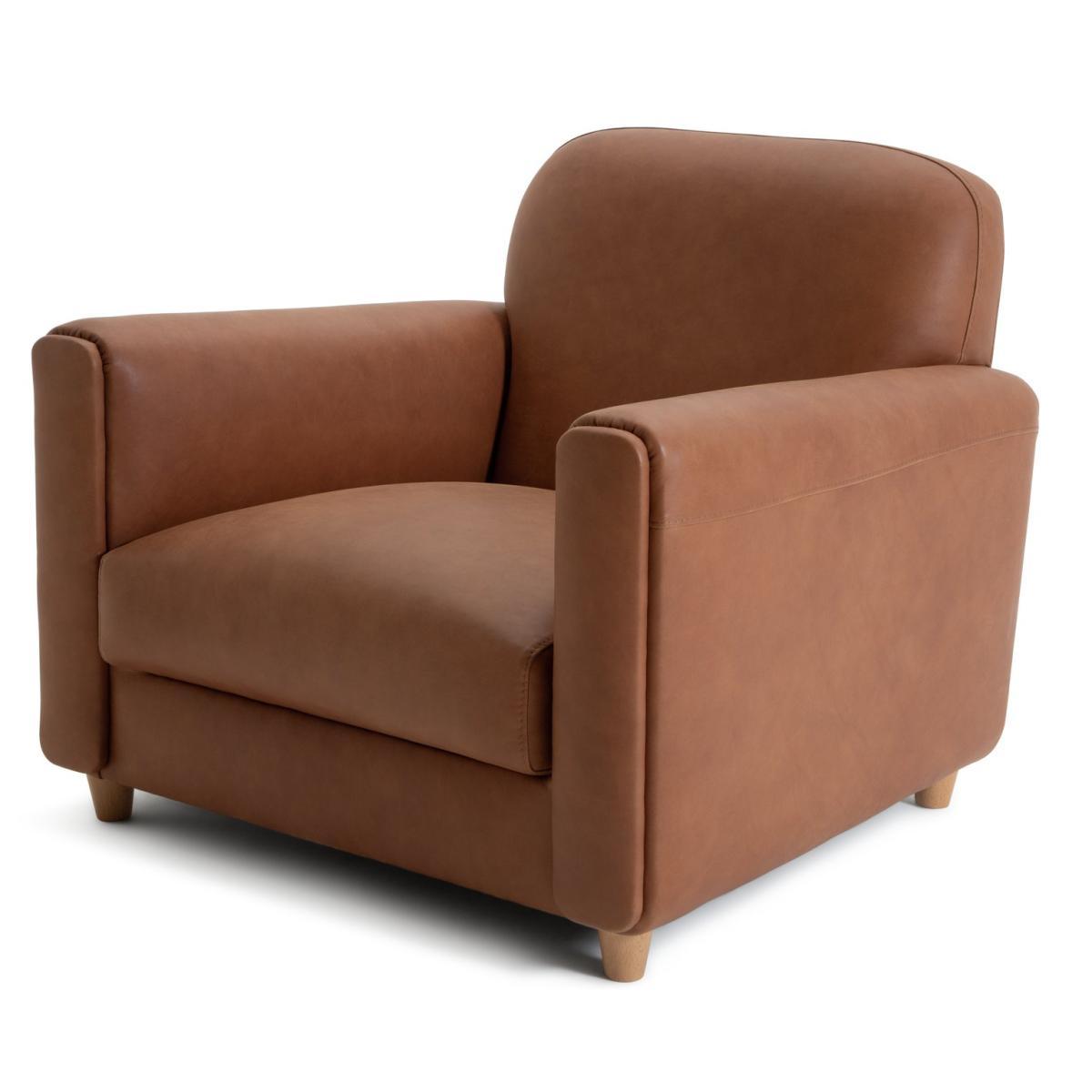 Habitat Charleston Leather Chair - Tan – image 5