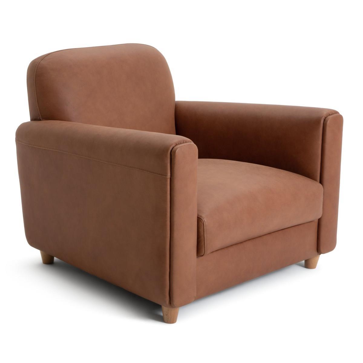 Habitat Charleston Leather Chair - Tan – image 7