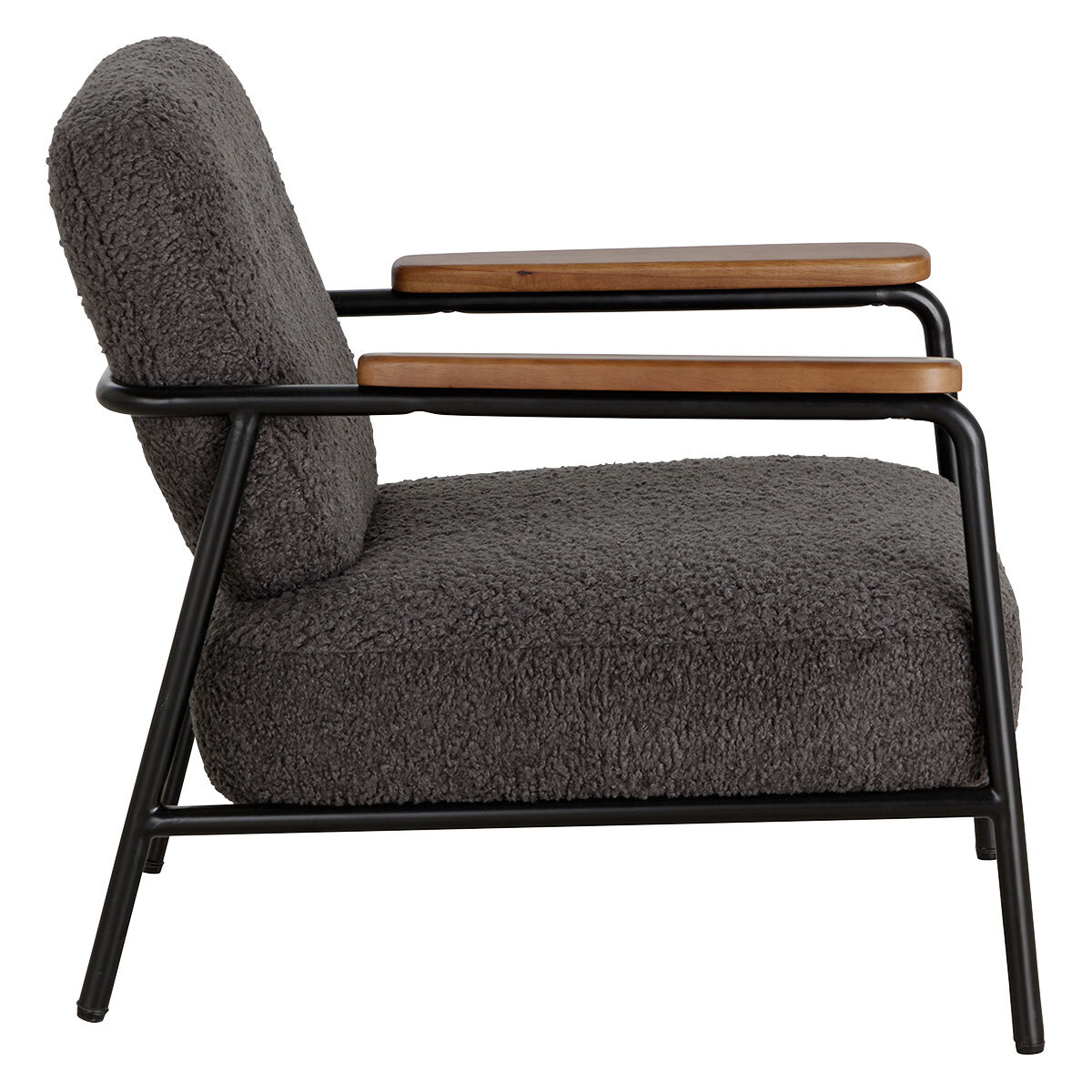 Cooper Charcoal Grey Boucle Armchair, Charcoal – image 4