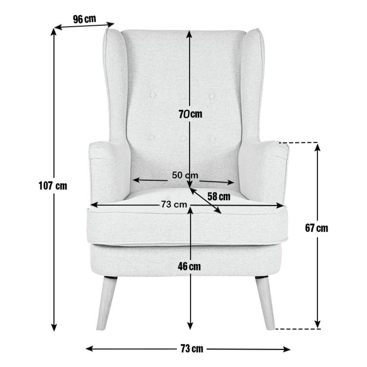Habitat Callie Fabric Chair & Footstool - Charcoal – image 4