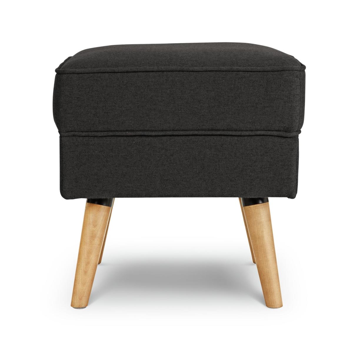 Habitat Callie Fabric Chair & Footstool - Charcoal – image 5