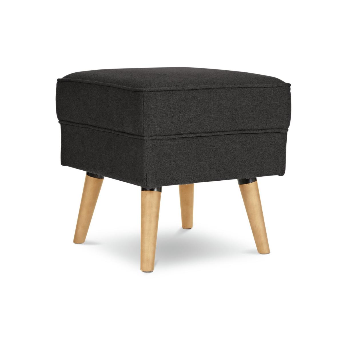 Habitat Callie Fabric Chair & Footstool - Charcoal – image 6