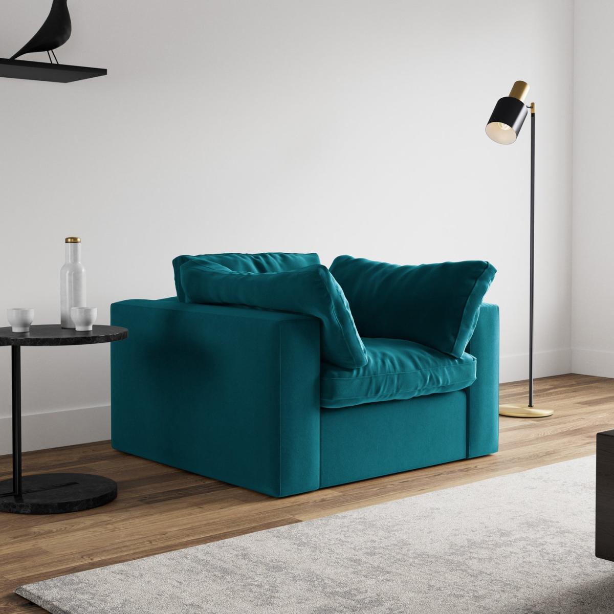 Swoon Seattle Velvet Armchair - Kingfisher Blue – image 3