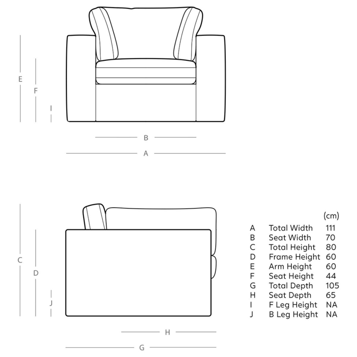 Swoon Seattle Velvet Armchair - Kingfisher Blue – image 8