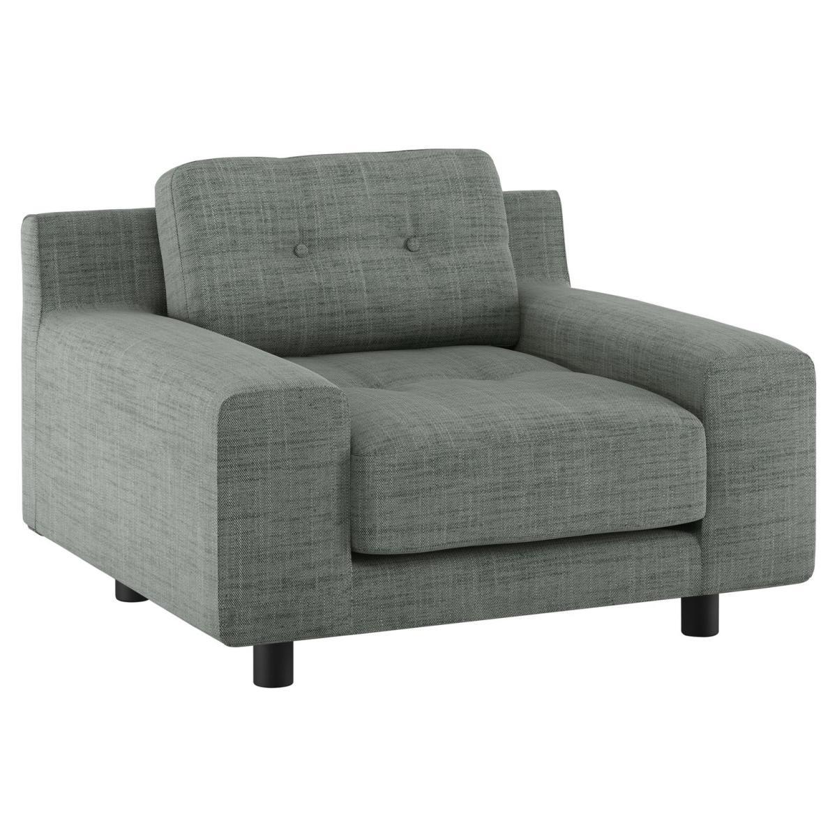 Habitat Hendricks Grey Italian Woven Fabric Armchair – image 5