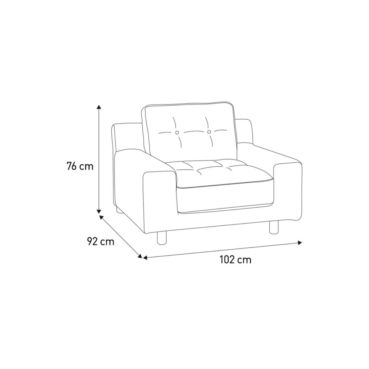 Habitat Hendricks Grey Italian Woven Fabric Armchair – image 6