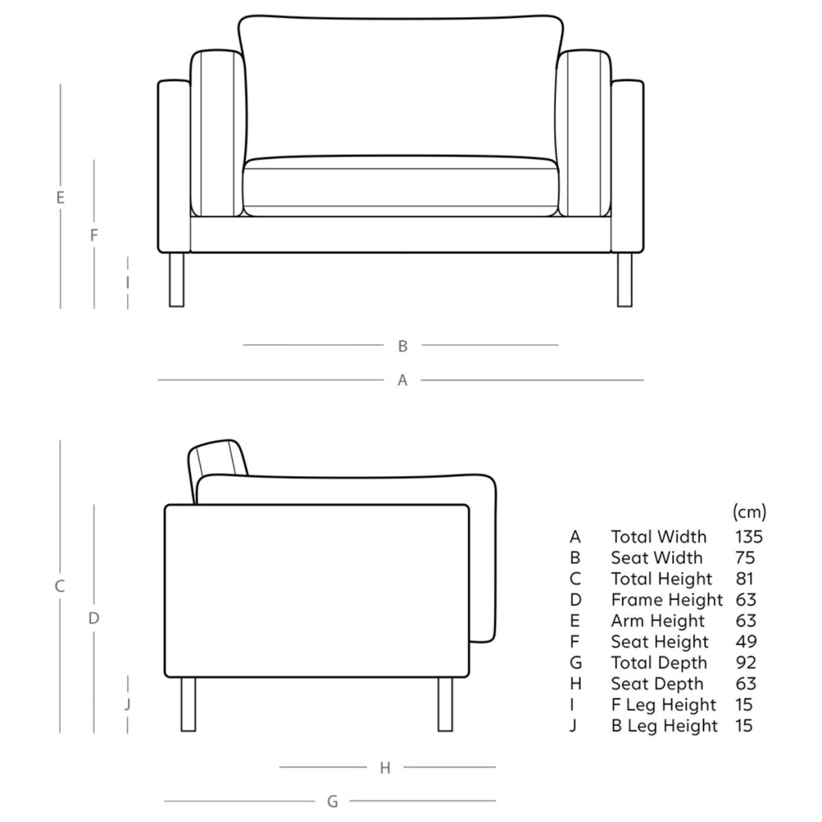 Swoon Munich Fabric Cuddle Chair- Indigo Blue – image 6