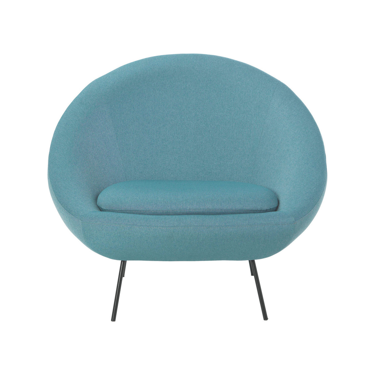 Misty Teal Blue Acor FaBric Armchair, Blue – image 1