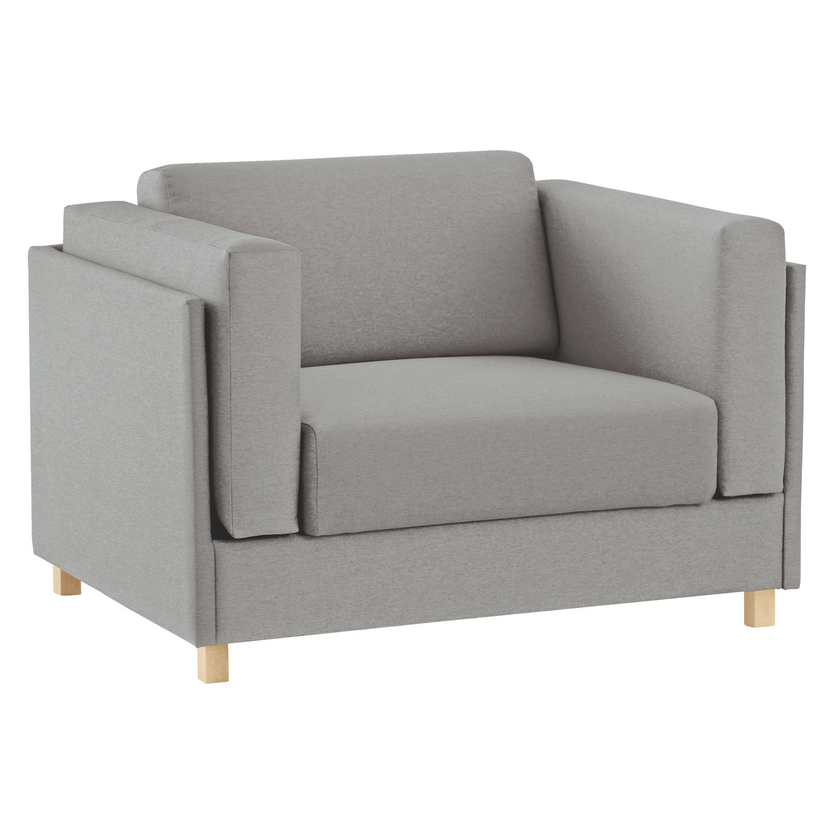 Colombo Grey FaBric Armchair Sofa Bed, Grey – image 3