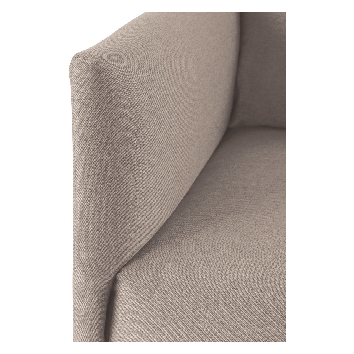 Hyde Natural FaBric Armchair, Metal Legs, Natural – image 4