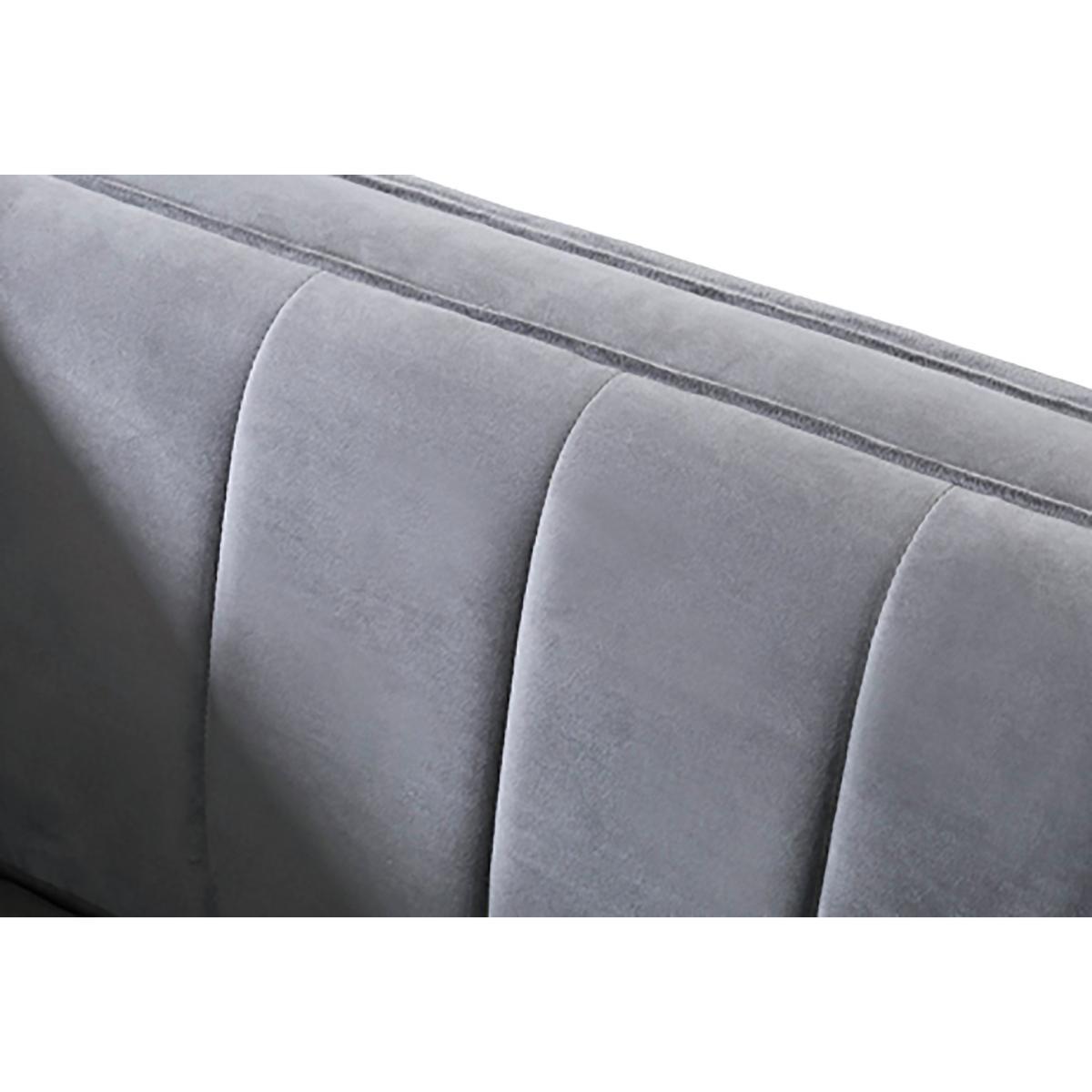 Habitat Vanessa Velvet Armchair - Grey – image 4