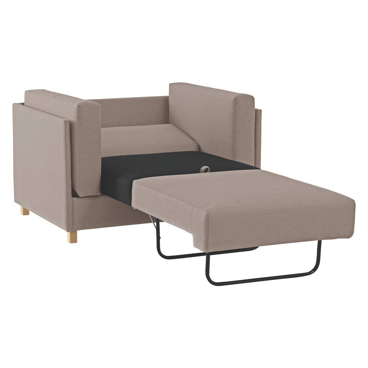 Colombo Natural FaBric Armchair Sofa Bed, Natural – image 4