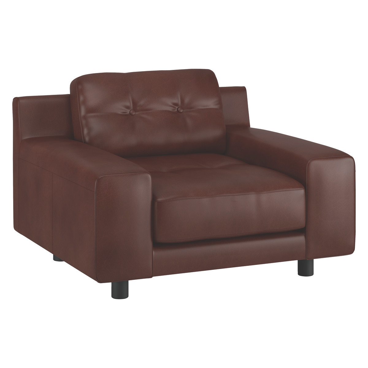 Hendricks Tan Brown Leather Armchair, Tan – image 3