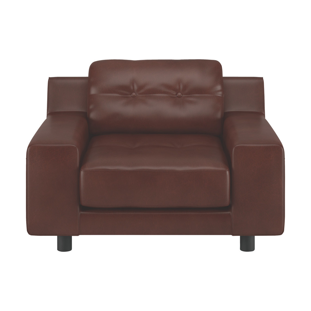 Hendricks Tan Brown Leather Armchair, Tan – image 1